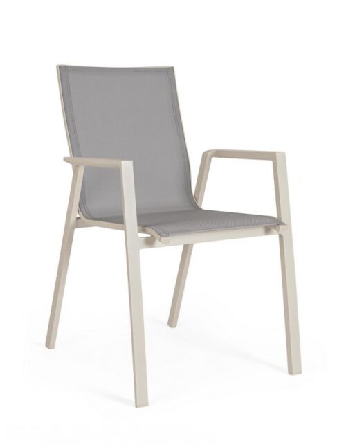 BIZZOTTO Sedia con braccioli KRION PELICAN