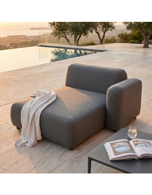 Chaise longue modulare TUCUMÁN con cuscino