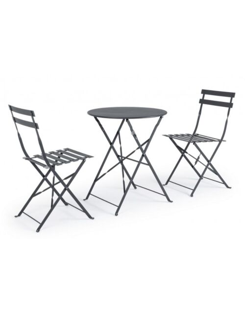 BIZZOTTO SET3 BISTROT WISSANT ANTRACITE