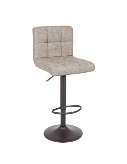 BIZZOTTO sgabello bar imbottito GREYSON grigio chiaro VINTAGE