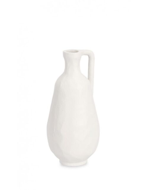 BIZZOTTO BOTTIGLIA DECORATIVA HISAR BIANCO H23