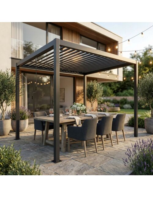 Pergola bioclimatica 3 × 4 m DOUBLE