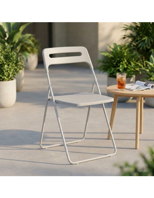 Sedia pieghevole SEDIA ELISABETH – grigio chiaro