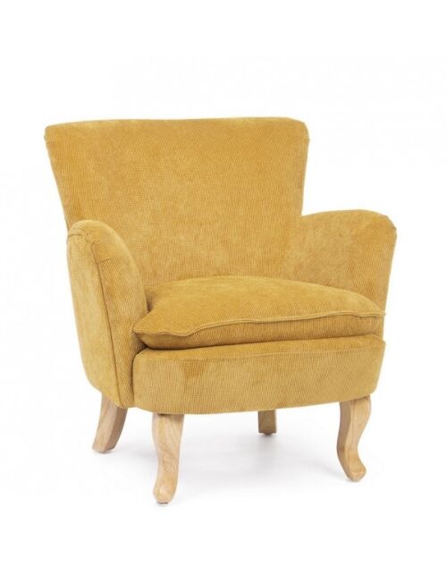 BIZZOTTO POLTRONA CHENILLE OCRA