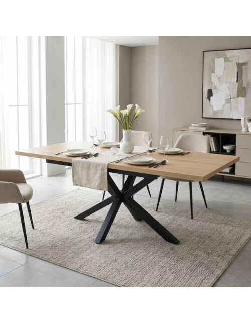 Tavolo allungabile GARFIELD 160/200 x 90 – colore naturale