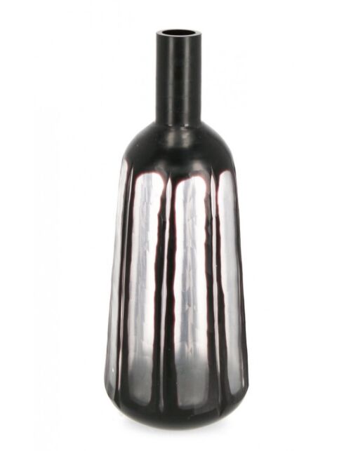 BIZZOTTO VASO KIRINDA VT TRASPARENTE NERO H38