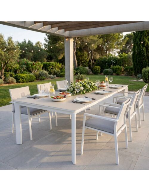 Tavolo da giardino NASSAU 200/260/320 × 90 allungabile