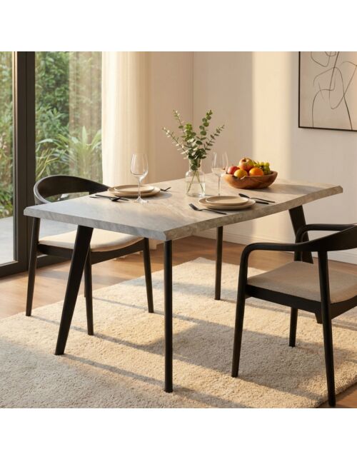 Tavolo DALBERT – grigio effetto pietra 160 × 90
