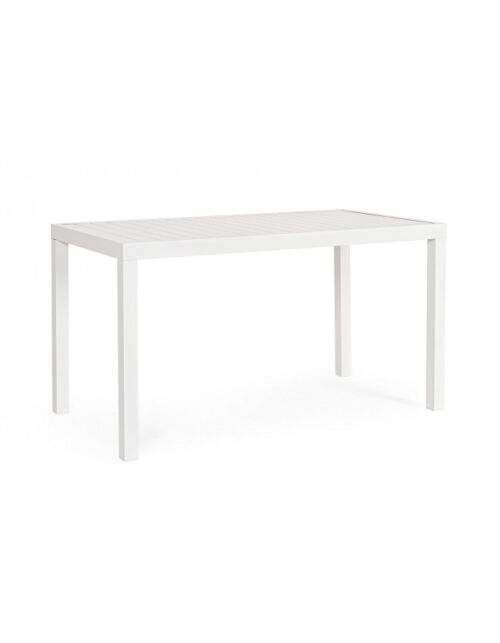 BIZZOTTO Tavolo da pranzo da giardino HILDE 130X68 bianco LD30