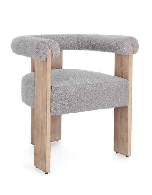 BIZZOTTO SEDIA C-BR AGAPE NATURALE/GRIGIO