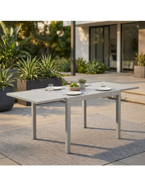 Tavolo da giardino allungabile HAWAII 75/150 × 77 tortora AT804358-TORT