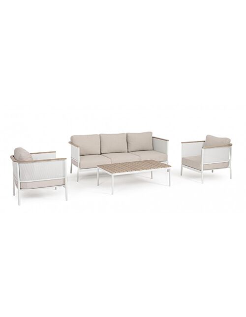 BIZZOTTO Salotto da giardino SET4 ULISES VAPOR YK15 con cuscini