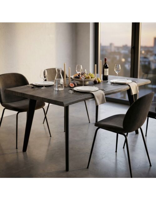 Tavolo DALBERT – antracite effetto legno 160 × 90