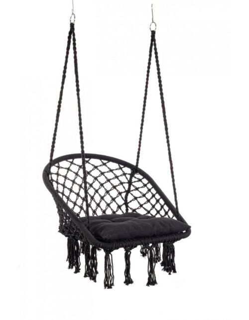 BIZZOTTO Poltrona sospesa JAVIER nera 88X130H
