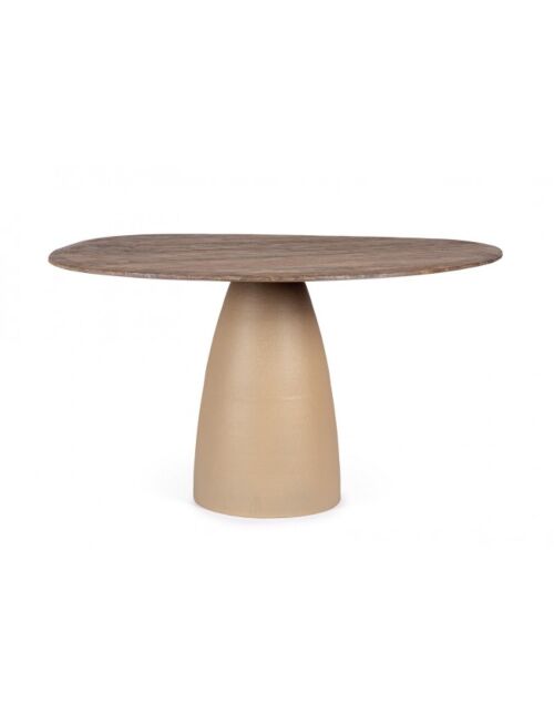 BIZZOTTO TAVOLO STANLEY TOP RUSTIC BROWN 140