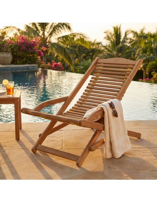 Sdraio – poltrona da giardino TAIPEI in teak