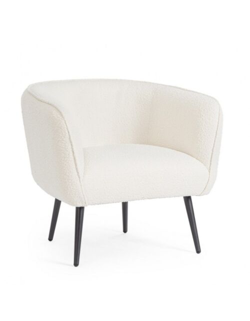 BIZZOTTO POLTRONA AVRIL BIANCO BOUCLE'