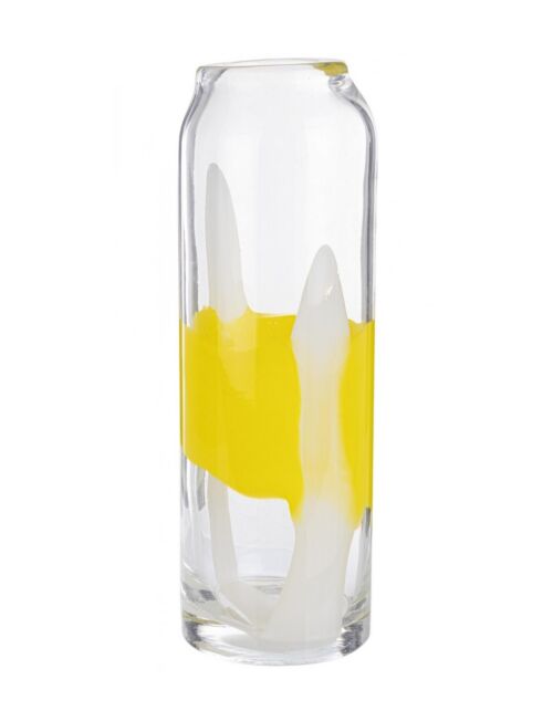 BIZZOTTO VASO ERIDANUS VT GIALLO BIANCO H36