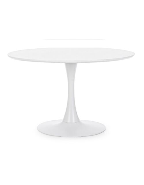 BIZZOTTO tavolo da pranzo rotondo BLOOM D120 bianco