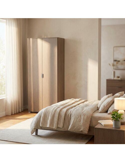 ARMADIO 2 ANTE 180 ROVERE GRIGIO