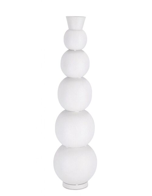 BIZZOTTO BOTTIGLIA DECORATIVA RIDHI BIANCO H76