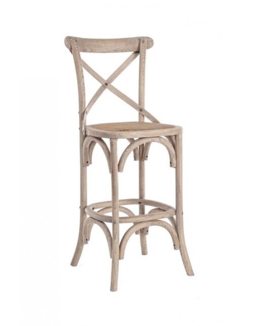 BIZZOTTO SGABELLO BAR CROSS GRIGIO NATURALE