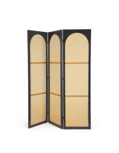 BIZZOTTO Paravento 3 ante JOSINE nero 150×180 cm