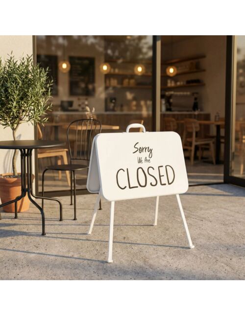 CARTELLO IN FERRO OPEN/CLOSED PIERRE