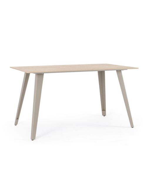 BIZZOTTO tavolo da pranzo da giardino ARJETA 140 × 80 beige