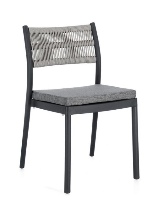 BIZZOTTO SEDIA C-C ALVIN ANTRACITE/GRIGIO CHIARO