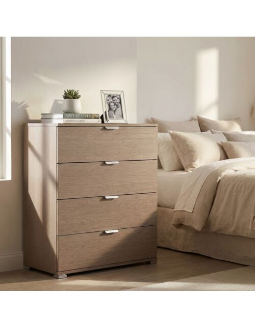 MOBILETTO 4 CASSETTI ROVERE GRIGIO