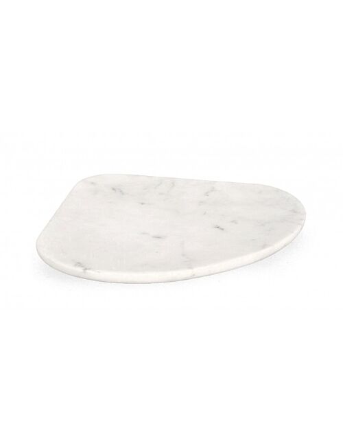 BIZZOTTO VASSOIO DECORAT KANDY MARMO BIANCO 30X26