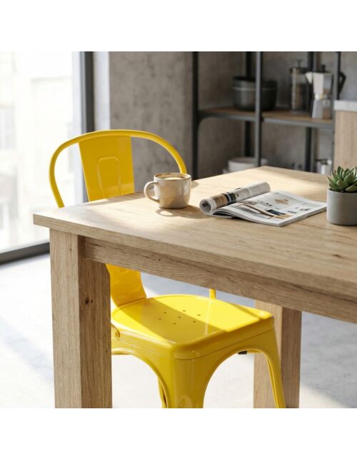 Sedia da pranzo da giardino LOLA gialla