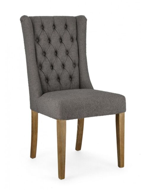 BIZZOTTO SEDIA COLUMBIA GRIGIO BOUCLE'