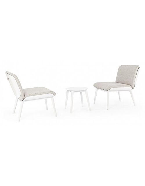 BIZZOTTO Salotto da giardino SET3 ISABELA bianco WG20