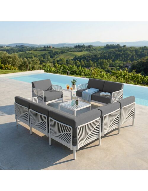 SCHIENALE ANGOLARE PER SALOTTO GUARANÀ C/CUSCINO  HF807324-BIAN