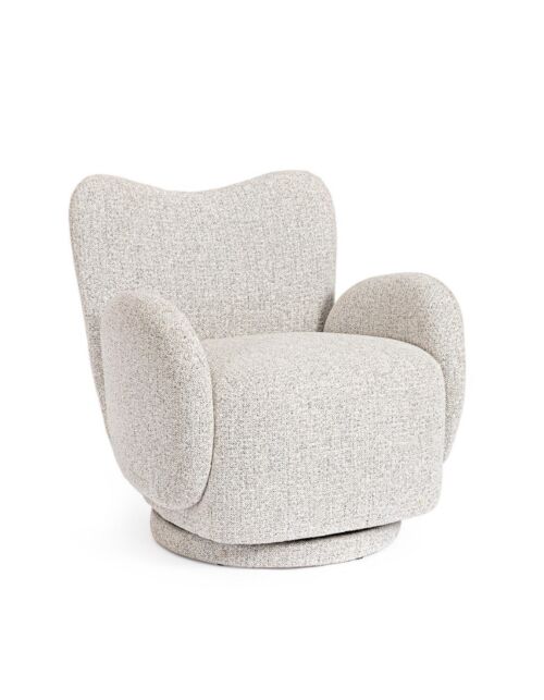 BIZZOTTO poltrona girevole HARPER grigio chiaro