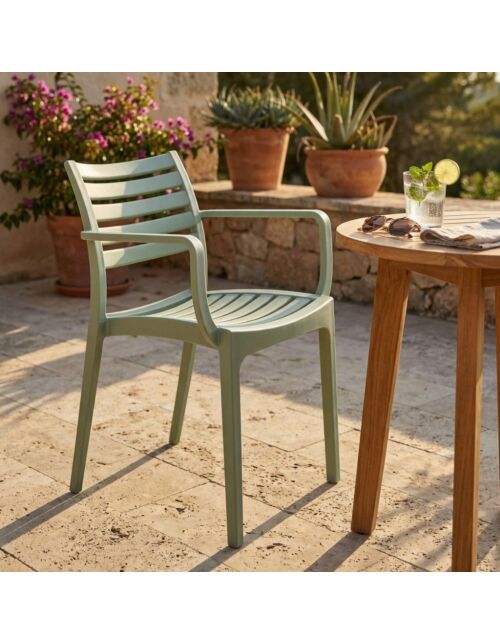 Sedia da giardino EVELINE verde petrolio – HF807214-VRDC