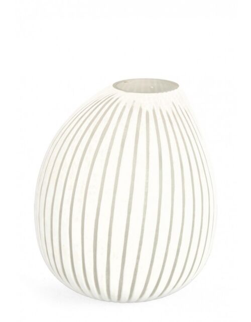 BIZZOTTO VASO MATTALA VT BIANCO H28