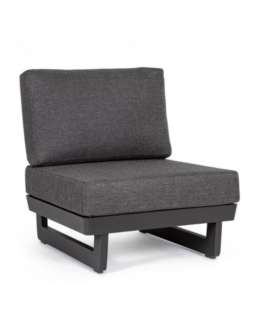 BIZZOTTO Poltrona da giardino modulare INFINITY antracite WG21