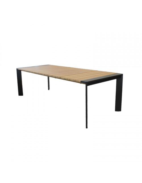 Tavolo da giardino allungabile BROOKLYN 150/200/100 – antracite con effetto legno