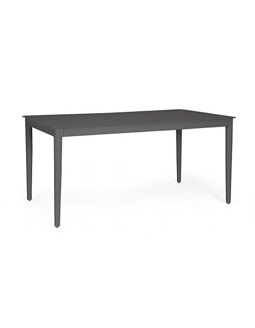 BIZZOTTO Tavolo da pranzo da giardino NEBULA 160X90 antracite YK13