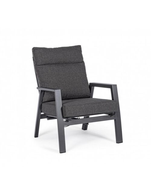 BIZZOTTO POLTRONA RECL C-C KLEDI ANTRACITE JX55