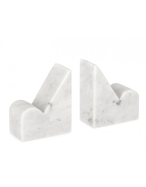 BIZZOTTO SET2 DECORAZIONE  KANDY MARMO BIANCO H12