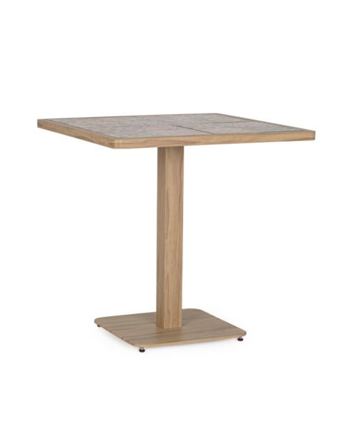 Tavolo da giardino quadrato BIZZOTTO KALIMERA 73×73 Desert