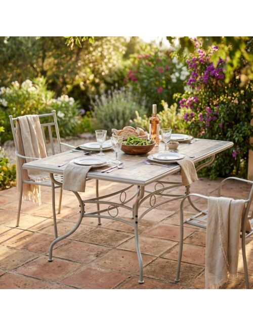 Tavolo rettangolare da giardino PERSE 160 X 90 FE802570