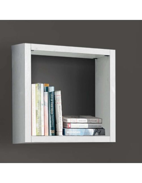 572 ELEMENTO CUBO BIANCO FRASSINATO 46 X 30 X 46 BIANCO