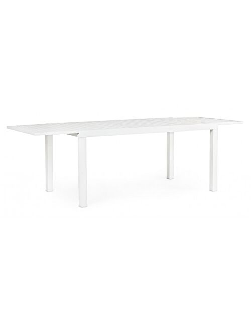 BIZZOTTO Tavolo da giardino allungabile HILDE 160-240X90 bianco LD30