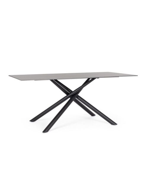 BIZZOTTO tavolo da pranzo da giardino AGRITA 180x90 nero