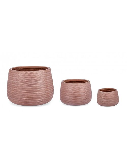 BIZZOTTO SET3 P.VASO TRESSAGE TO TERRACOTTA